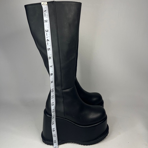 UNIF Shoes Nwot Unif 0 Leather Smoke Boot Super High Stacked